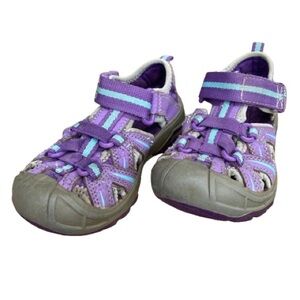 Merrell Hydro Hiker Purple and Gray Kids Sandals, Toddler 9M